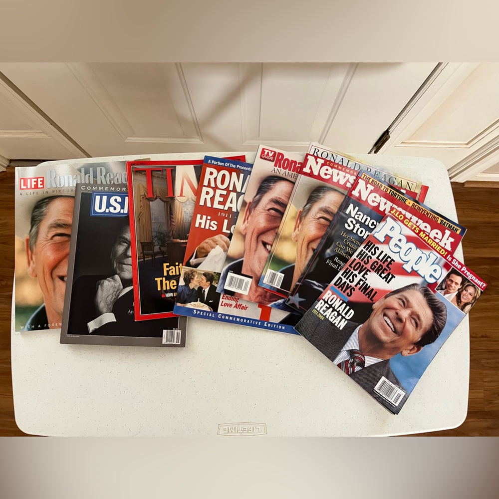 Collection of 9 Magazines on Ronald Reagan
